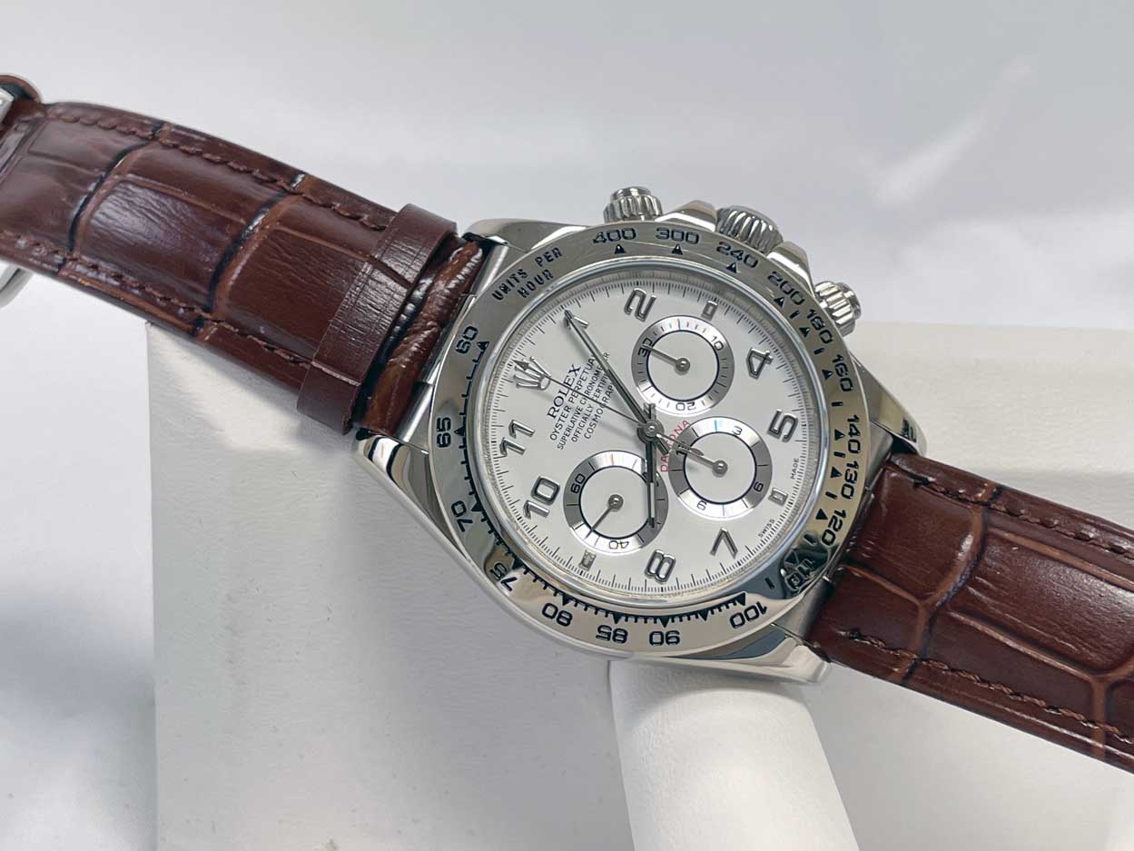 Rolex Daytona Steel 16519 White Gold Zenith