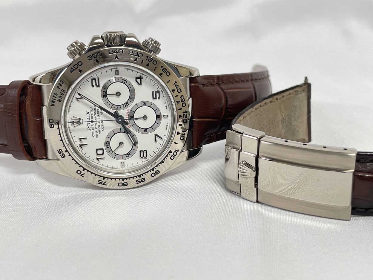 Rolex Daytona Steel 16519 White Gold Zenith