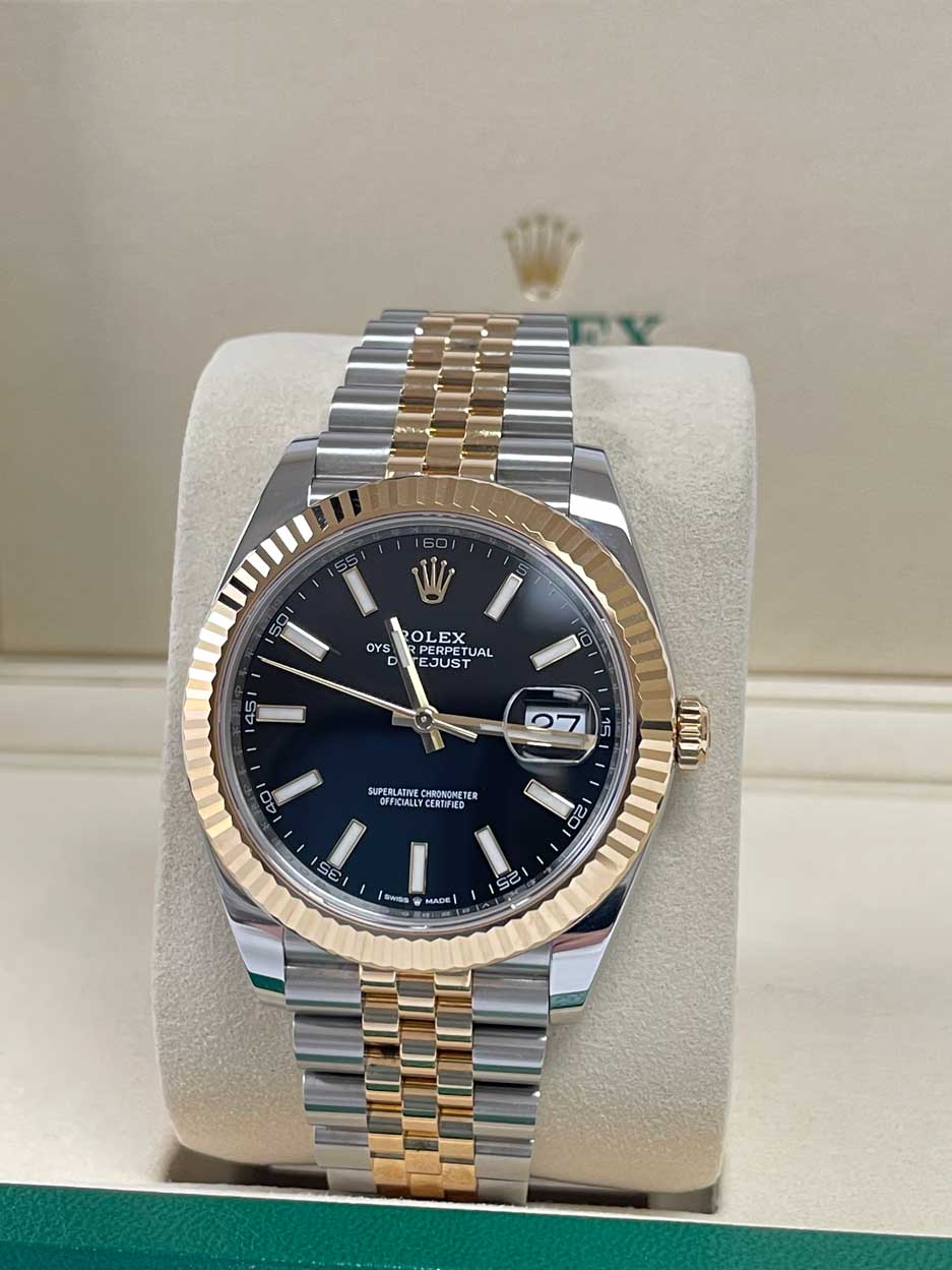 Rolex Datejust 41 Steel and Yellow Gold - Fluted Bezel - Jubilee