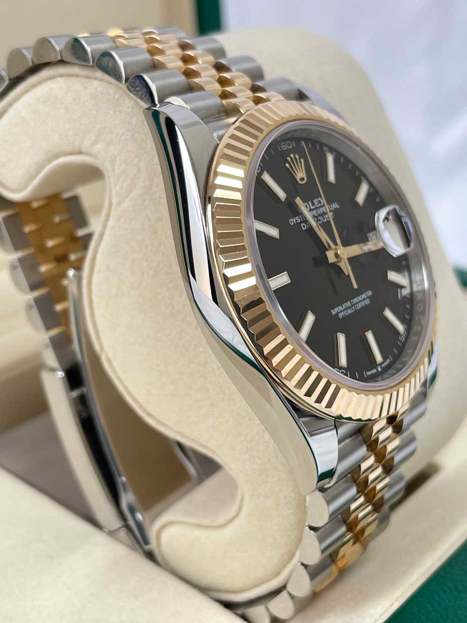 Rolex Datejust 41 Steel and Yellow Gold - Fluted Bezel - Jubilee