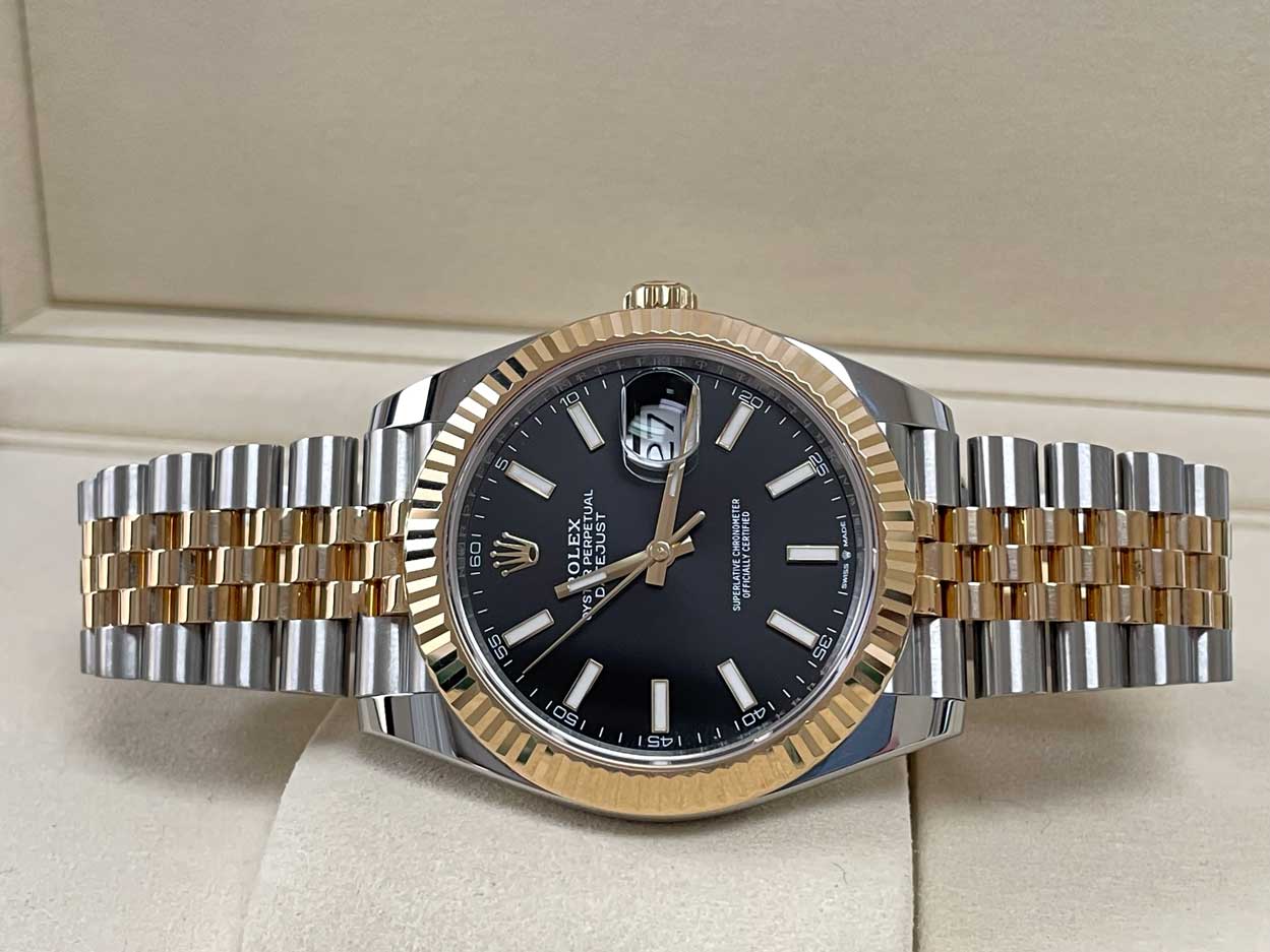 Rolex Datejust 41 Steel and Yellow Gold - Fluted Bezel - Jubilee