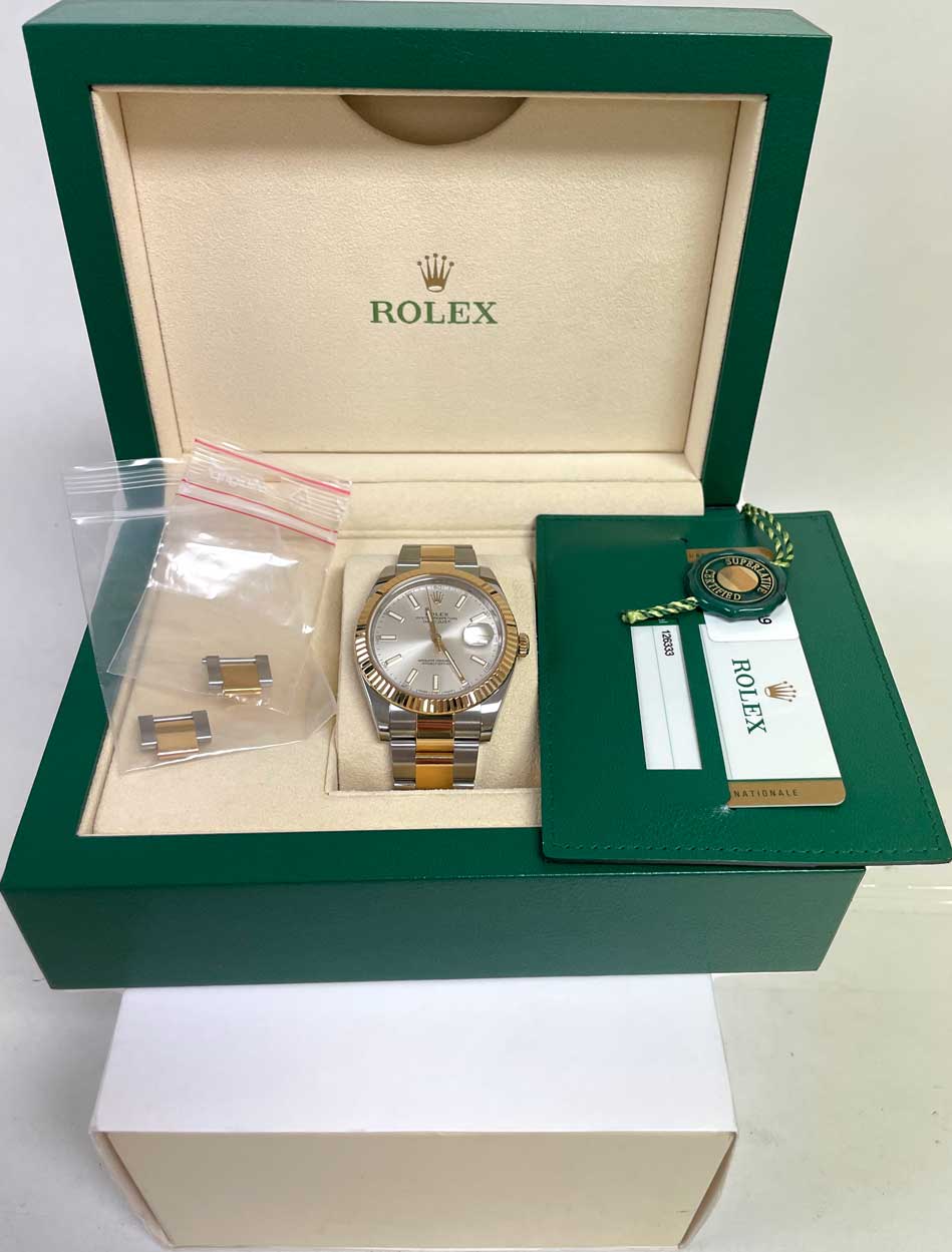 Rolex Datejust 41 Steel and Yellow Gold - Fluted Bezel - Oyster