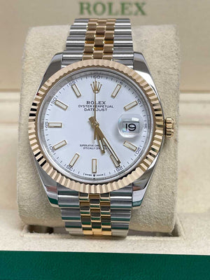 Rolex Datejust 41 Steel and Yellow Gold - Fluted Bezel - Jubilee