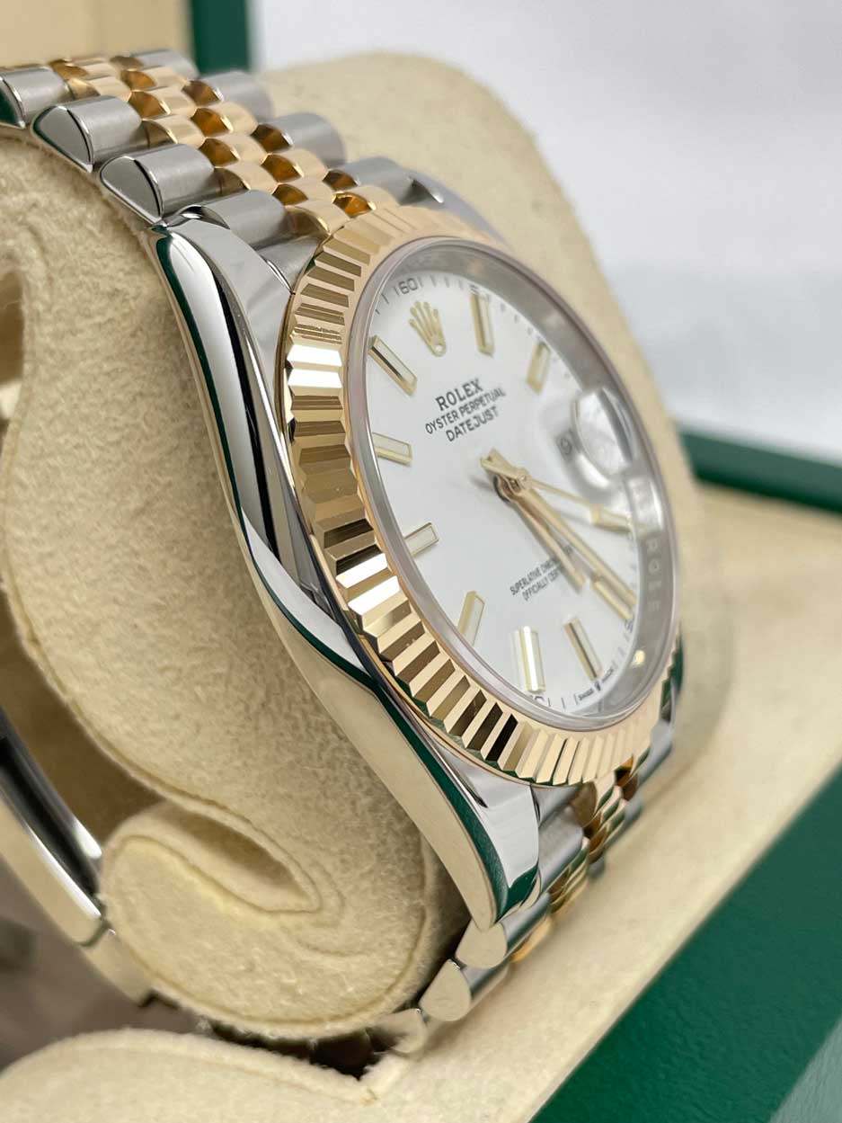 Rolex Datejust 41 Steel and Yellow Gold - Fluted Bezel - Jubilee