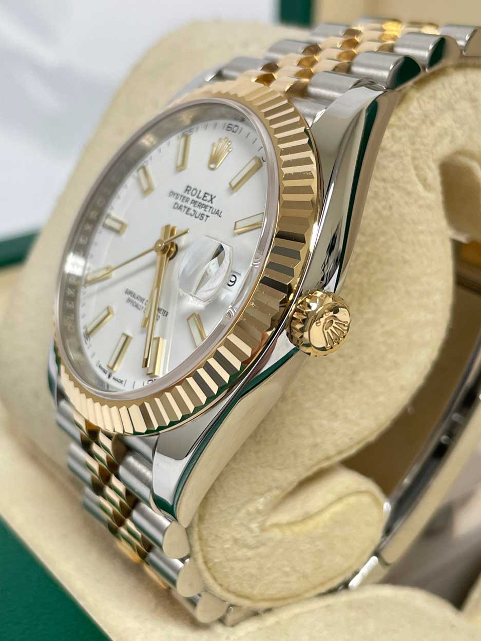 Rolex Datejust 41 Steel and Yellow Gold - Fluted Bezel - Jubilee
