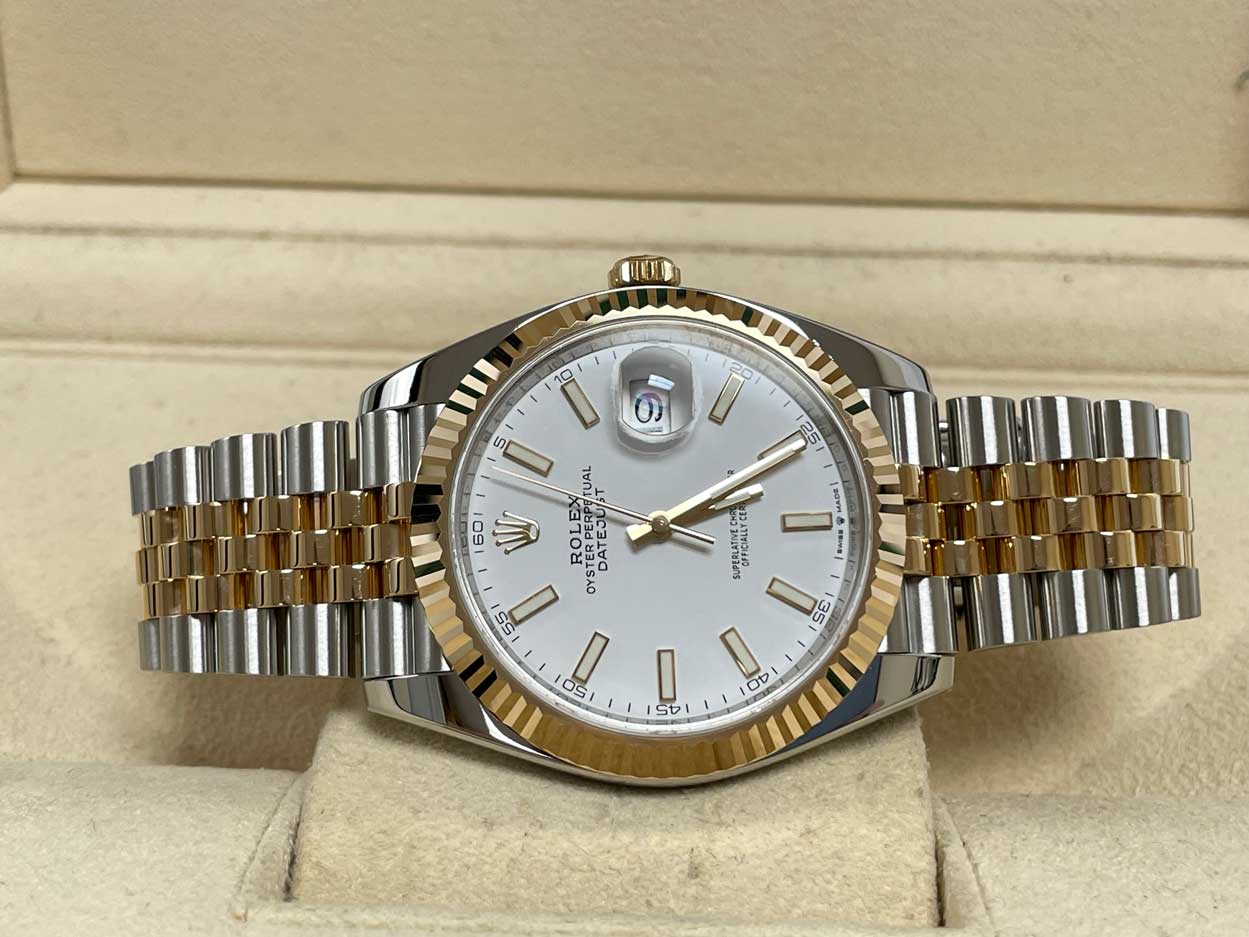 Rolex Datejust 41 Steel and Yellow Gold - Fluted Bezel - Jubilee