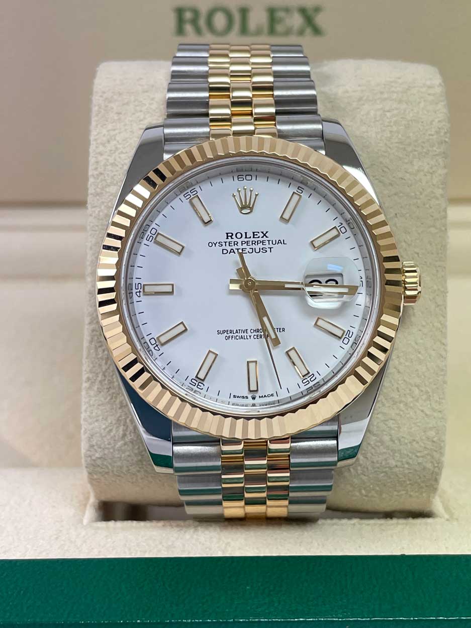Rolex Datejust 41 Steel and Yellow Gold - Fluted Bezel - Jubilee