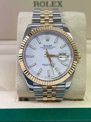 Rolex Datejust 41 Steel and Yellow Gold - Fluted Bezel - Jubilee