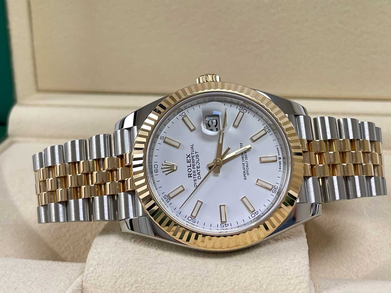 Rolex Datejust 41 Steel and Yellow Gold - Fluted Bezel - Jubilee