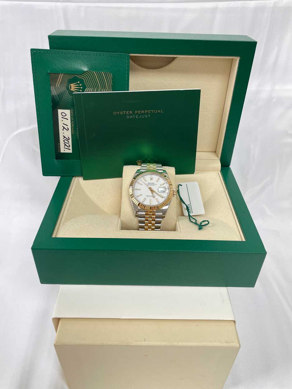 Rolex Datejust 41 Steel and Yellow Gold - Fluted Bezel - Jubilee