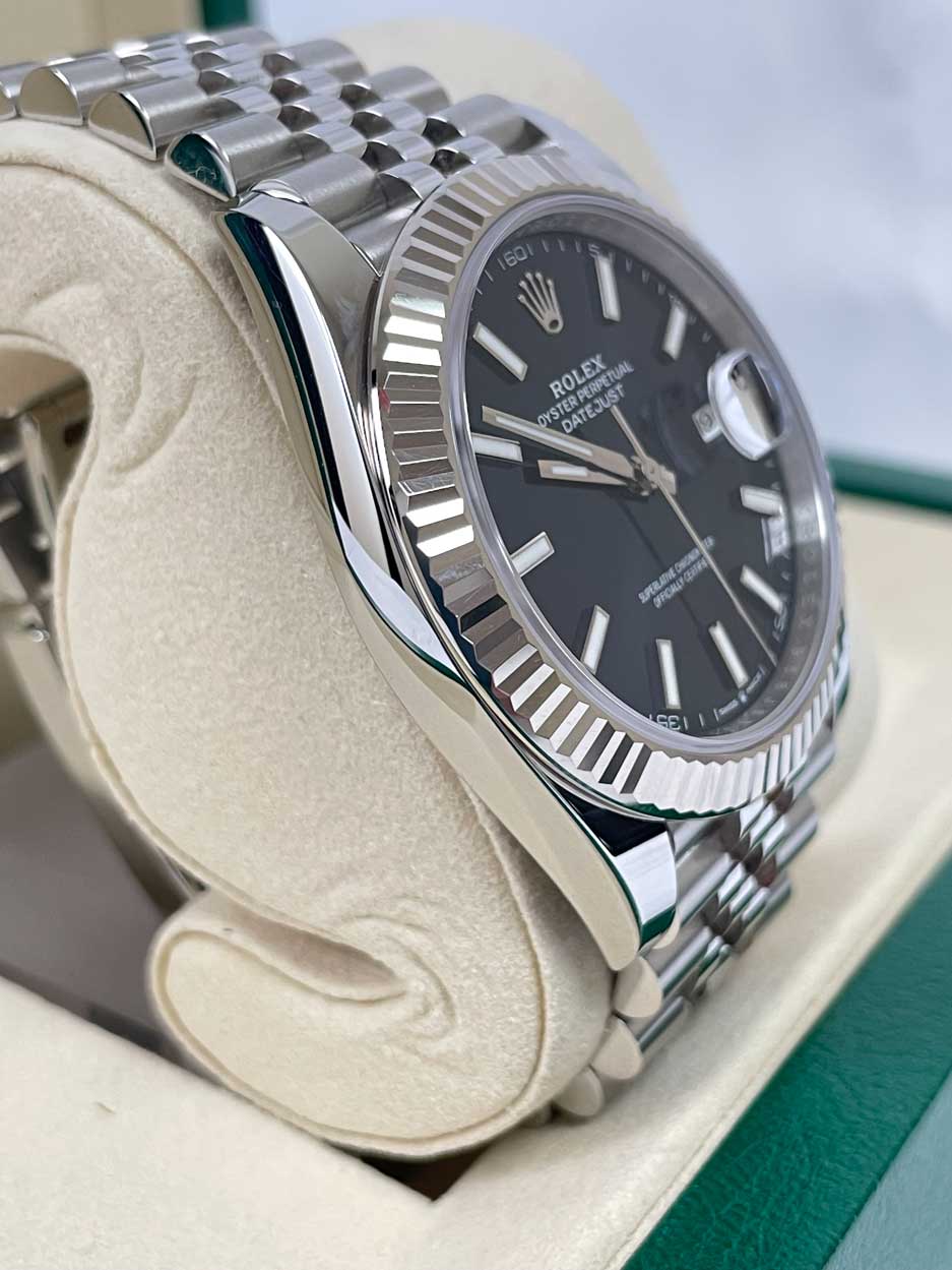 Rolex Datejust 41mm Steel and White Gold - Fluted Bezel - Jubilee