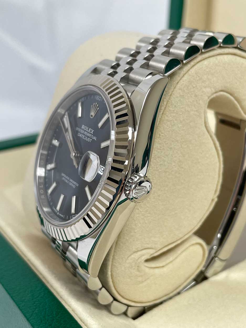 Rolex Datejust 41mm Steel and White Gold - Fluted Bezel - Jubilee