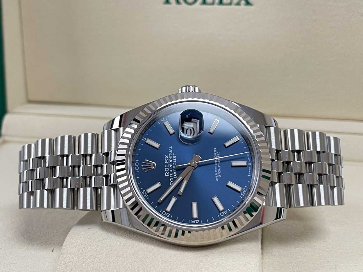 Rolex Datejust 41mm Steel and White Gold - Fluted Bezel - Jubilee
