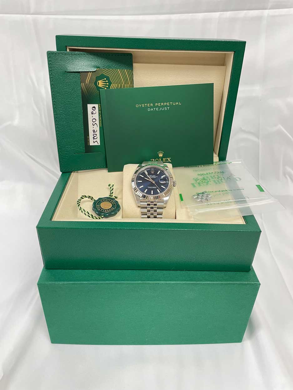 Rolex Datejust 41mm Steel and White Gold - Fluted Bezel - Jubilee