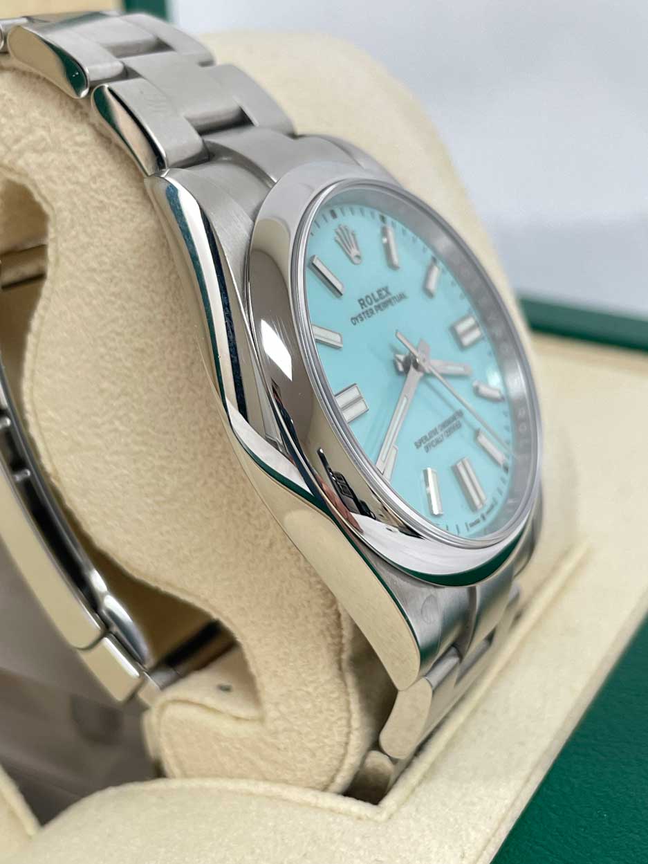 Rolex Oyster Perpetual No-Date 41mm - Domed Bezel Tiffany