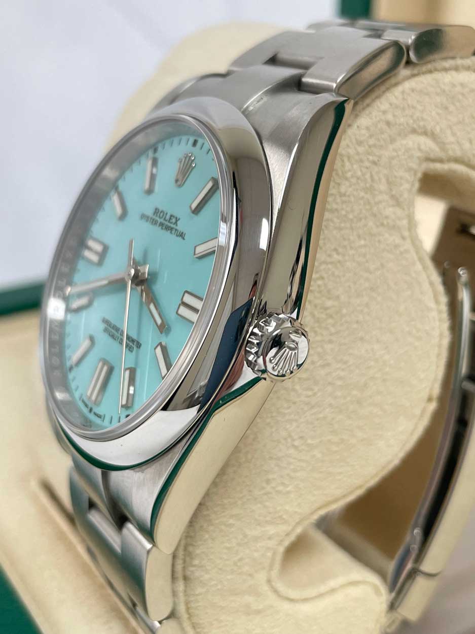 Rolex Oyster Perpetual No-Date 41mm - Domed Bezel Tiffany