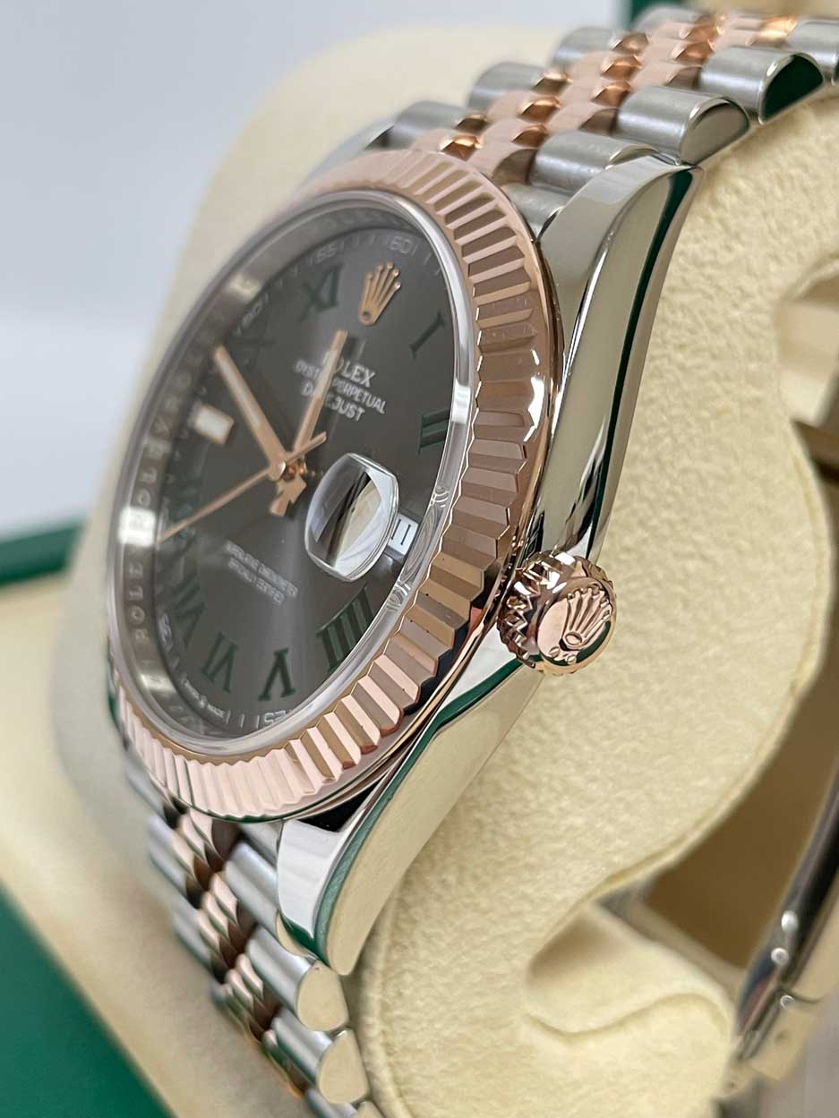 Rolex Datejust 41mm Steel & Rose Gold Wimbledon