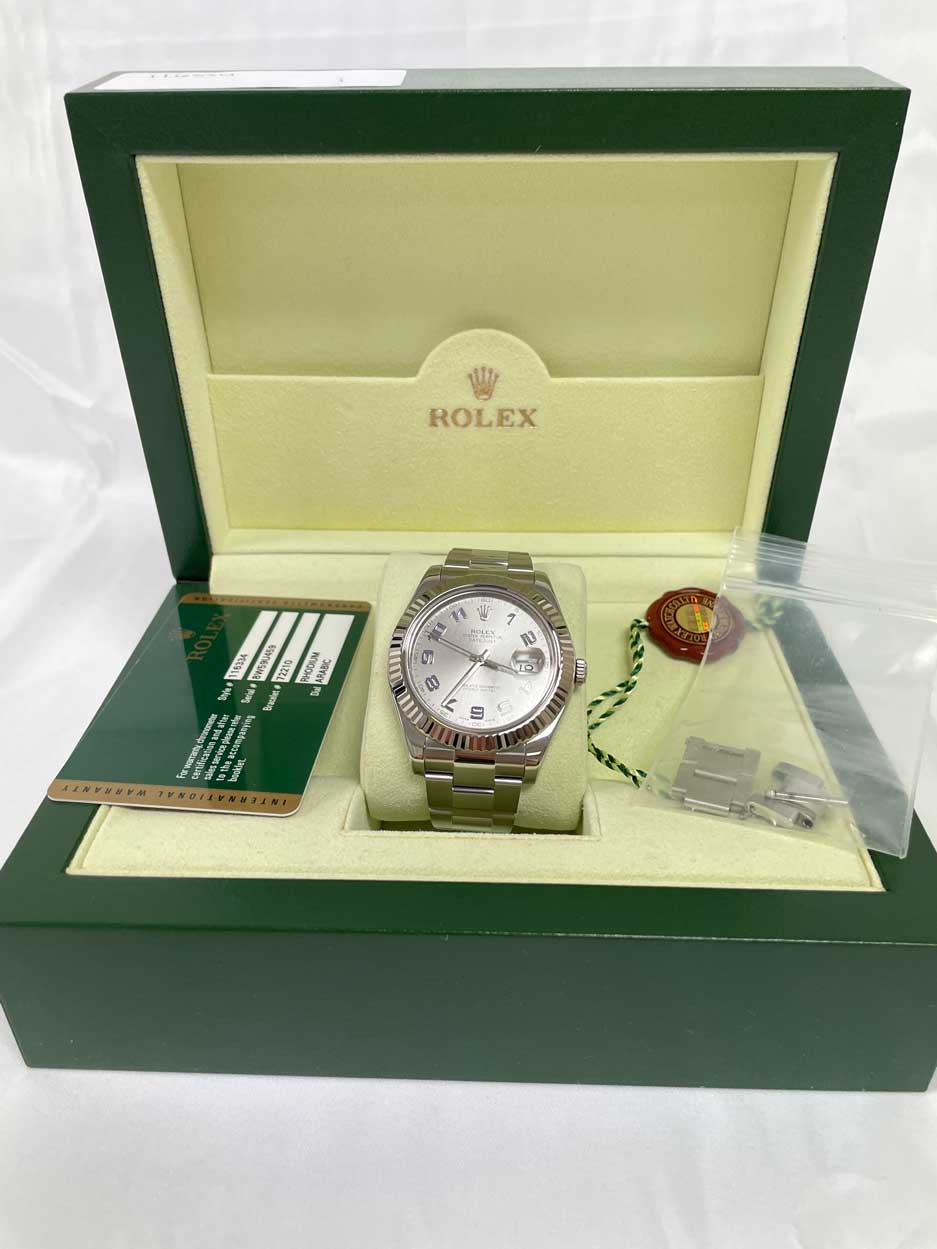 Rolex Datejust II Steel and White Gold - Fluted Bezel - Oyster
