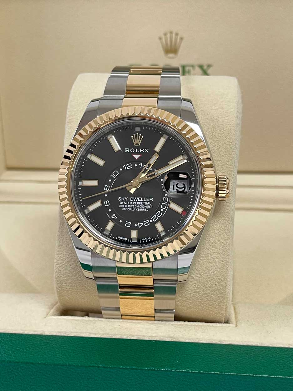 Rolex Sky-Dweller Stainless Steel and Yellow Gold