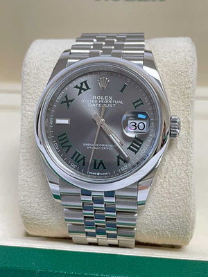 Rolex Datejust 36mm - Steel - Domed Bezel Wilbledon