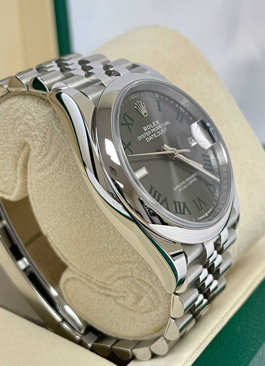 Rolex Datejust 36mm - Steel - Domed Bezel Wilbledon