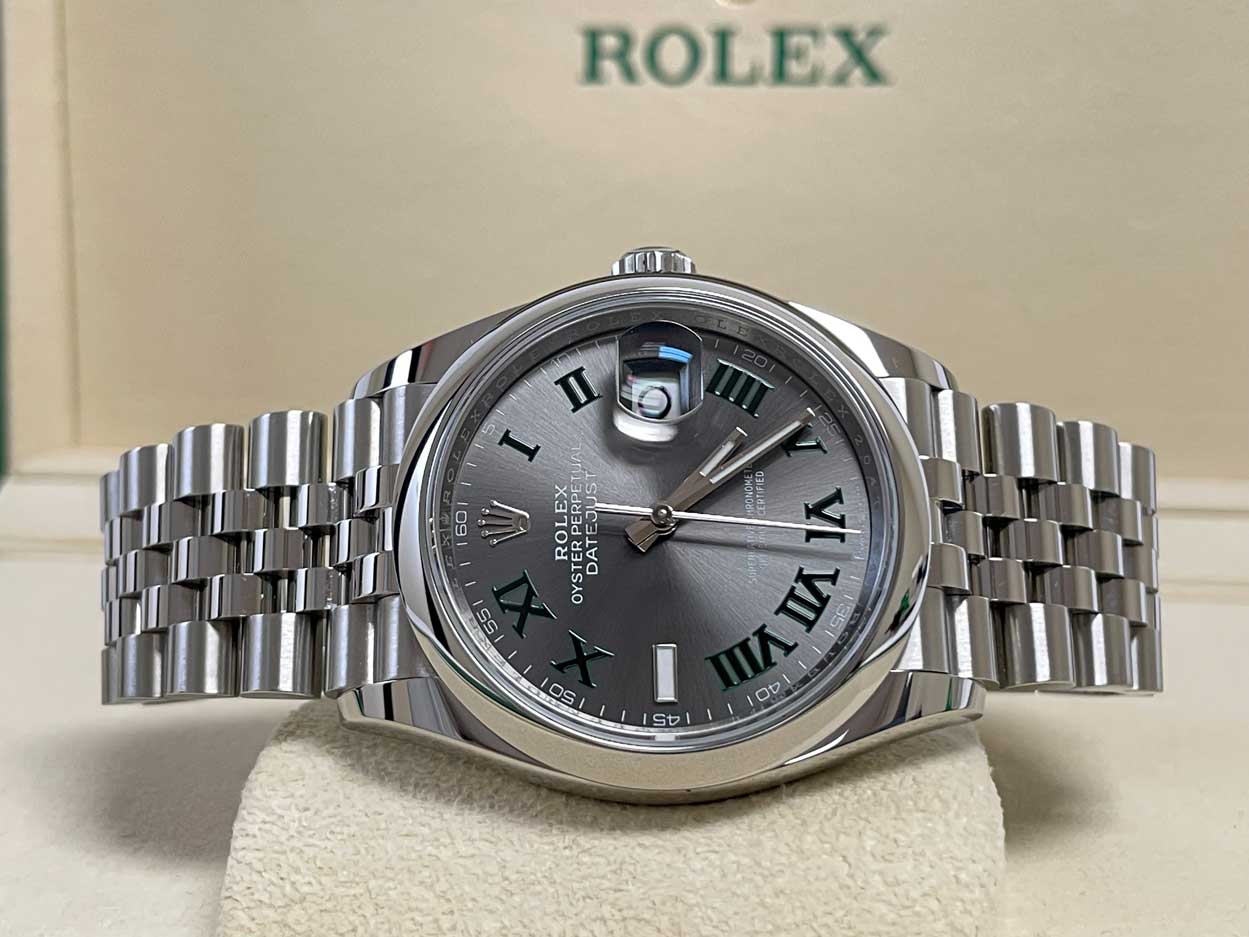 Rolex Datejust 36mm - Steel - Domed Bezel Wilbledon