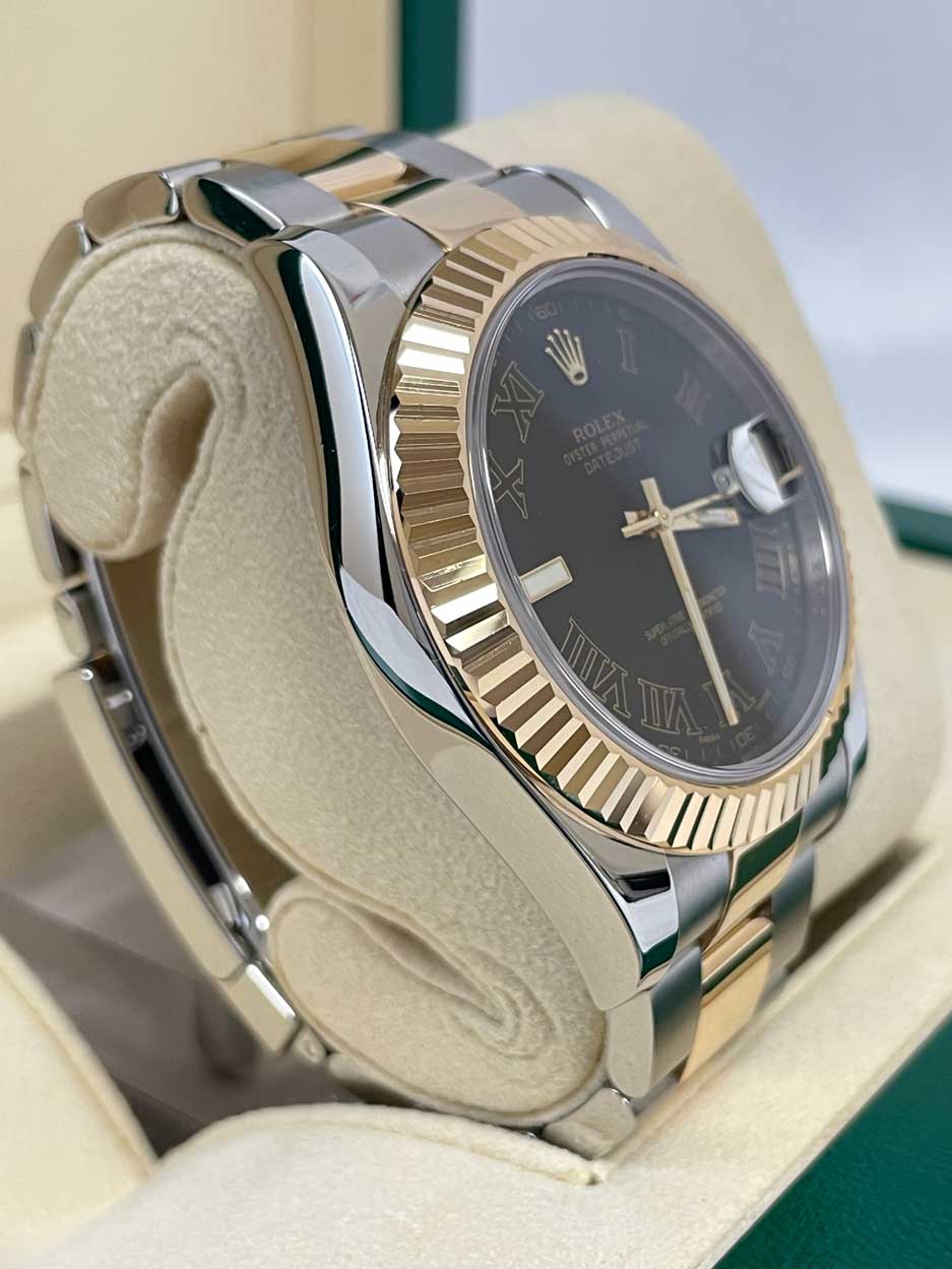 Rolex Datejust II Steel and Yellow Gold - Fluted Bezel - Oyster -