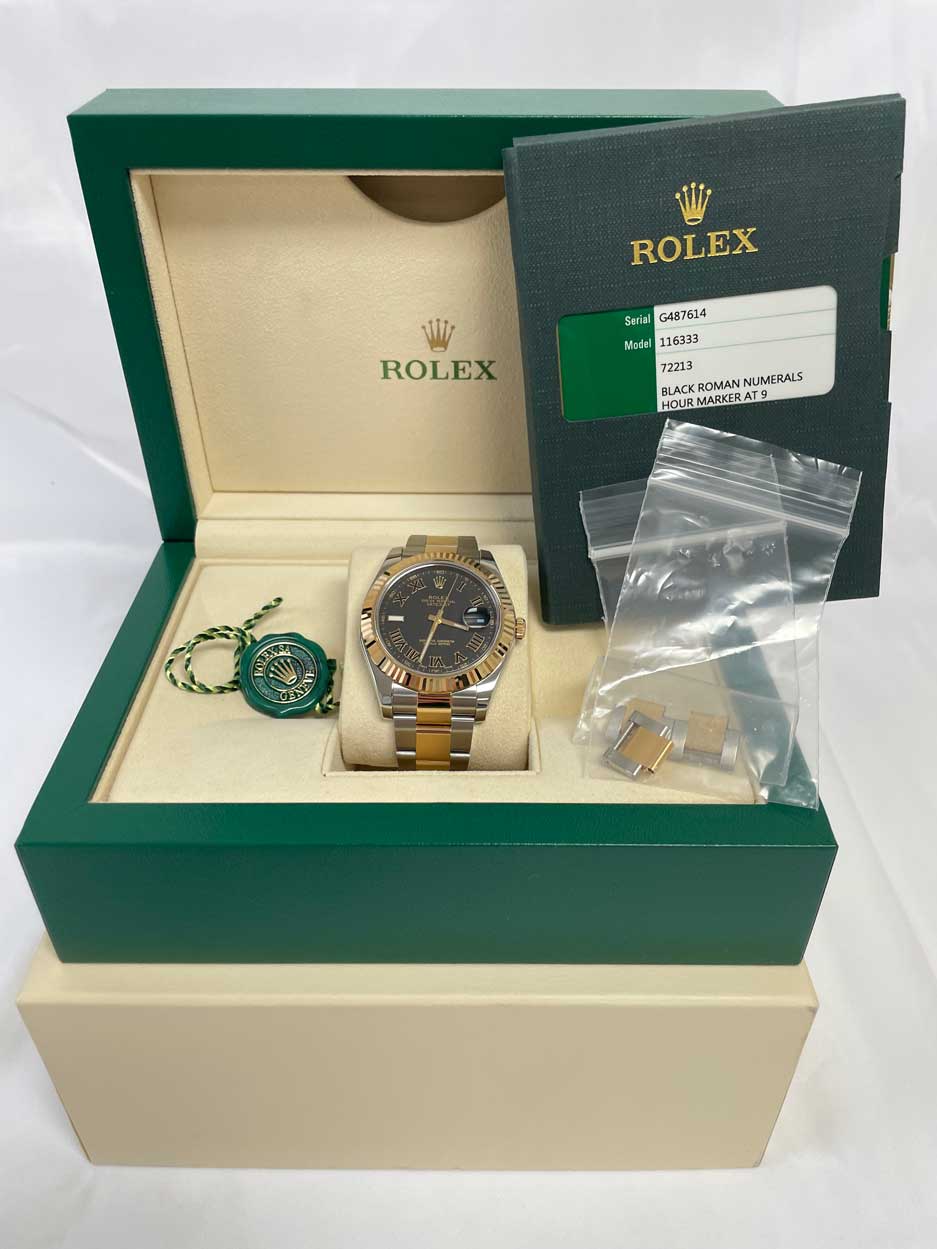 Rolex Datejust II Steel and Yellow Gold - Fluted Bezel - Oyster -