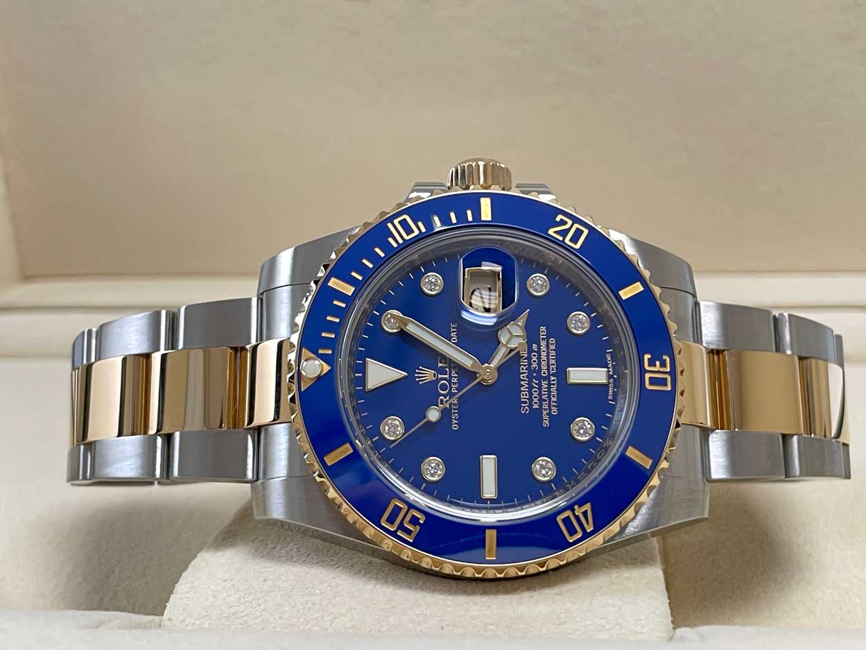 Rolex Submariner Date 40 SS/18k 116613LB Diamond
