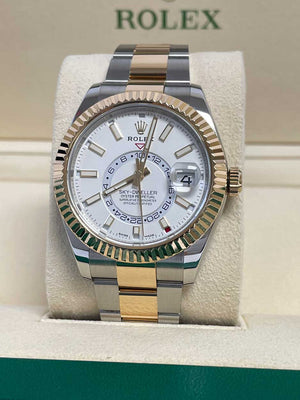 Rolex Sky-Dweller Stainless Steel and Yellow Gold