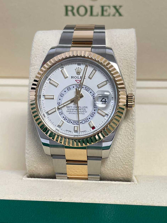 Rolex Sky-Dweller Stainless Steel and Yellow Gold