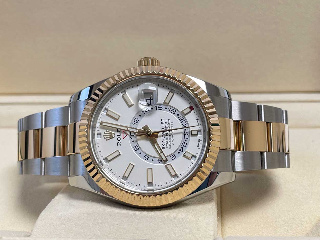 Rolex Sky-Dweller Stainless Steel and Yellow Gold