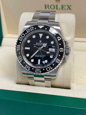 Rolex GMT-Master II Steel Green Arrow Blue Lume