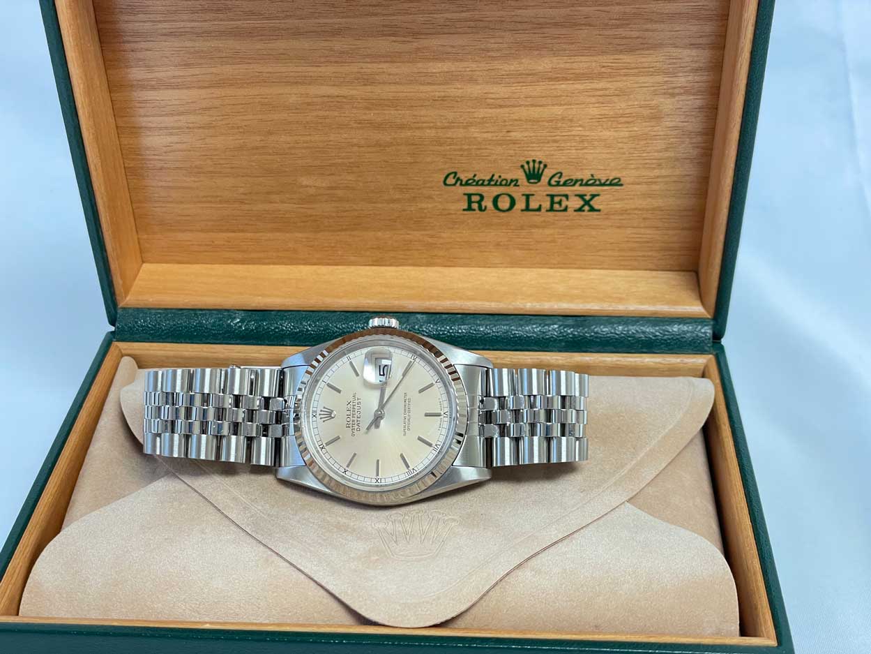 Rolex Datejust 36mm - Steel Fluted Bezel - Jubilee Bracelet Patina Dial