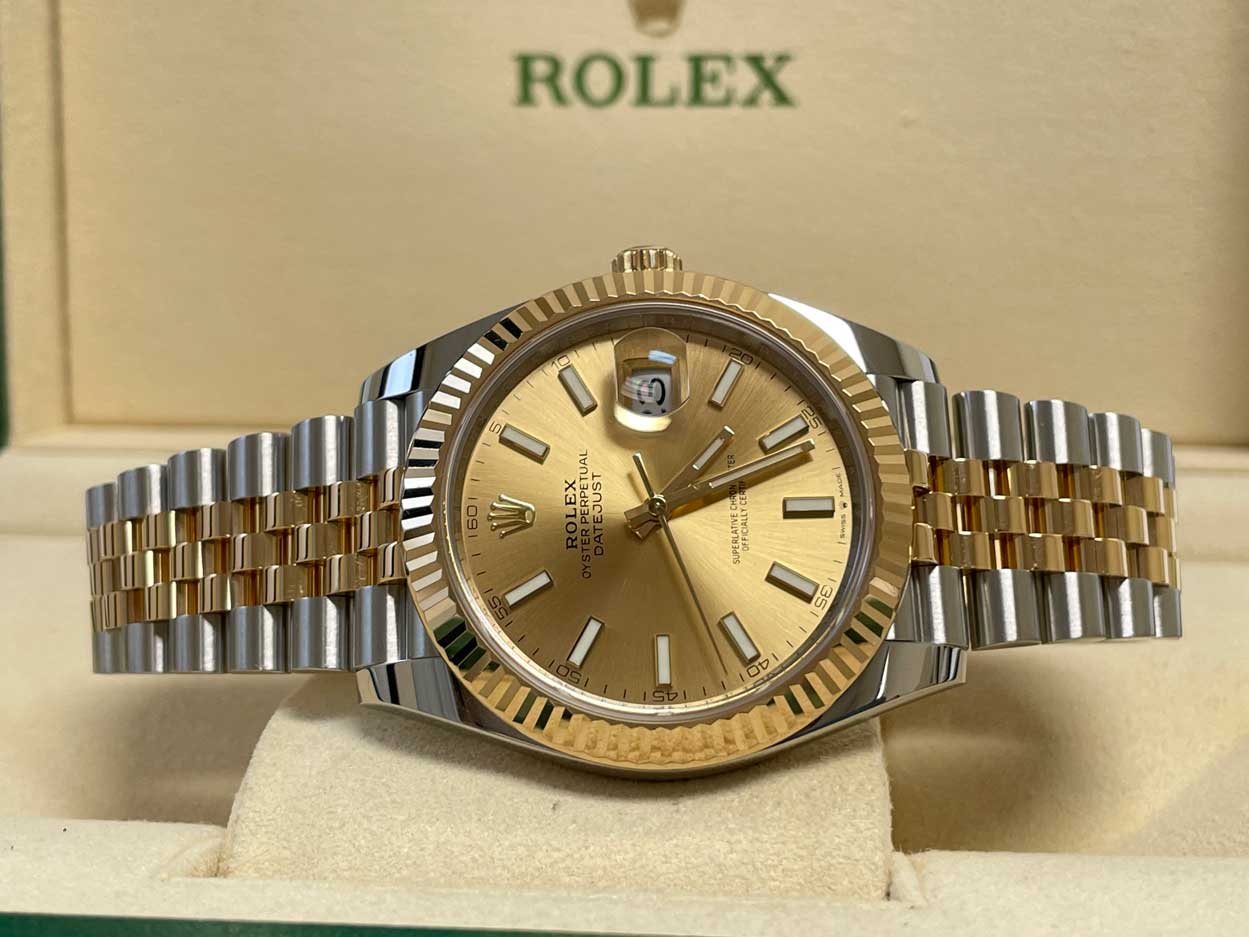 Rolex Datejust 41 Steel and Yellow Gold - Fluted Bezel - Jubilee