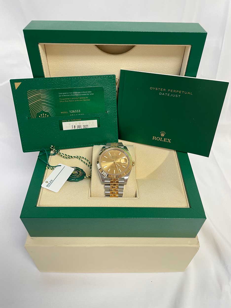 Rolex Datejust 41 Steel and Yellow Gold - Fluted Bezel - Jubilee