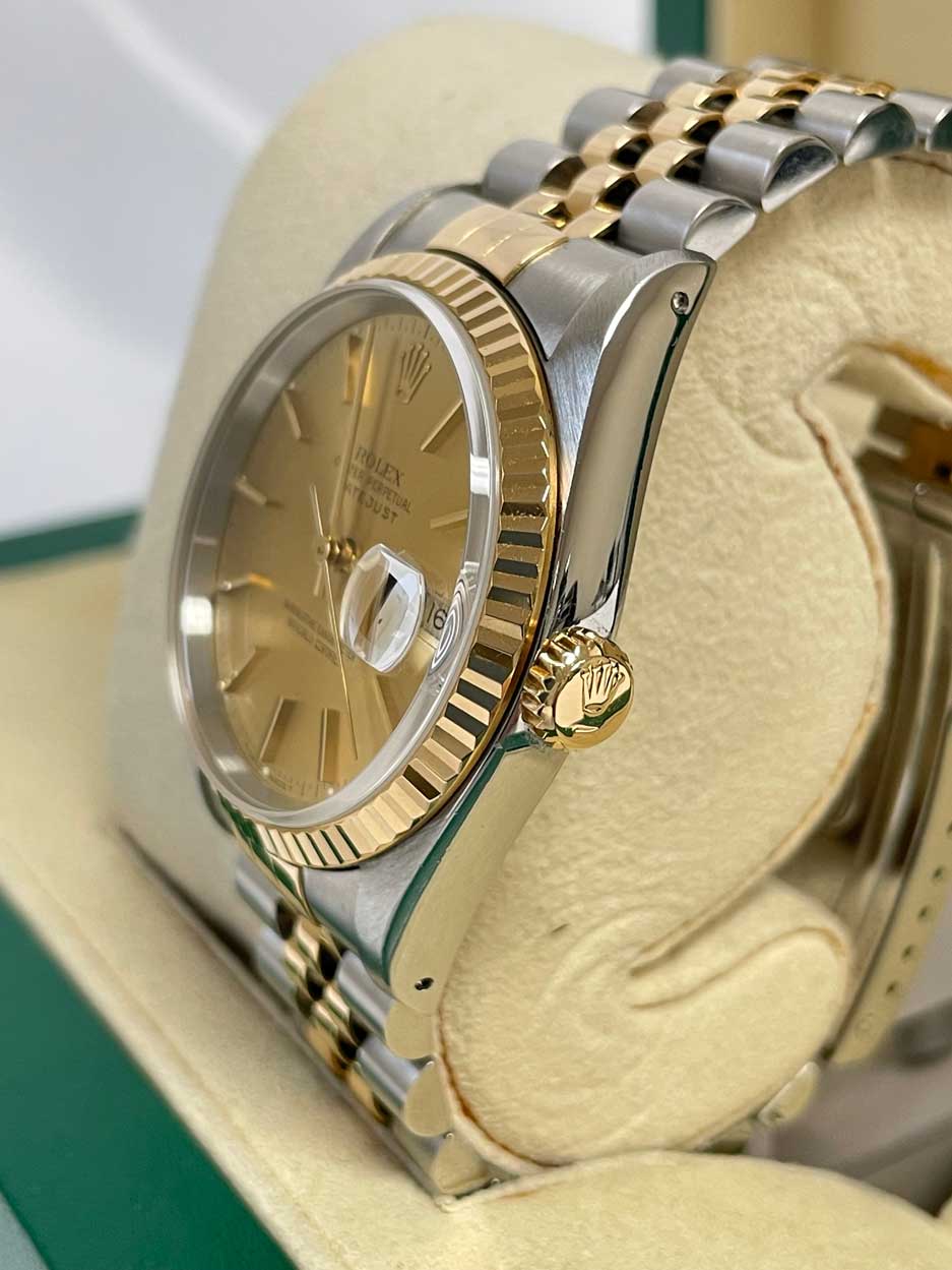 Rolex Datejust 36mm - Steel and Gold Yellow Gold - Fluted Bezel - Jubilee