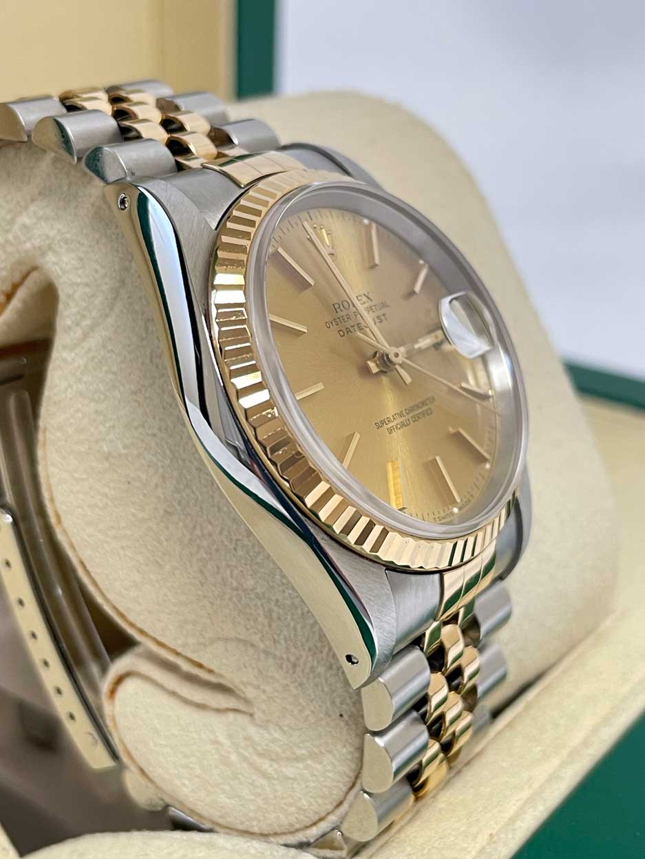 Rolex Datejust 36mm - Steel and Gold Yellow Gold - Fluted Bezel - Jubilee