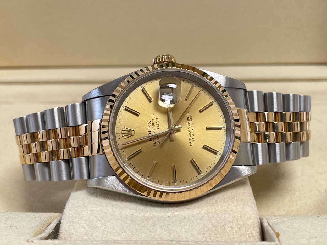 Rolex Datejust 36mm - Steel and Gold Yellow Gold - Fluted Bezel - Jubilee
