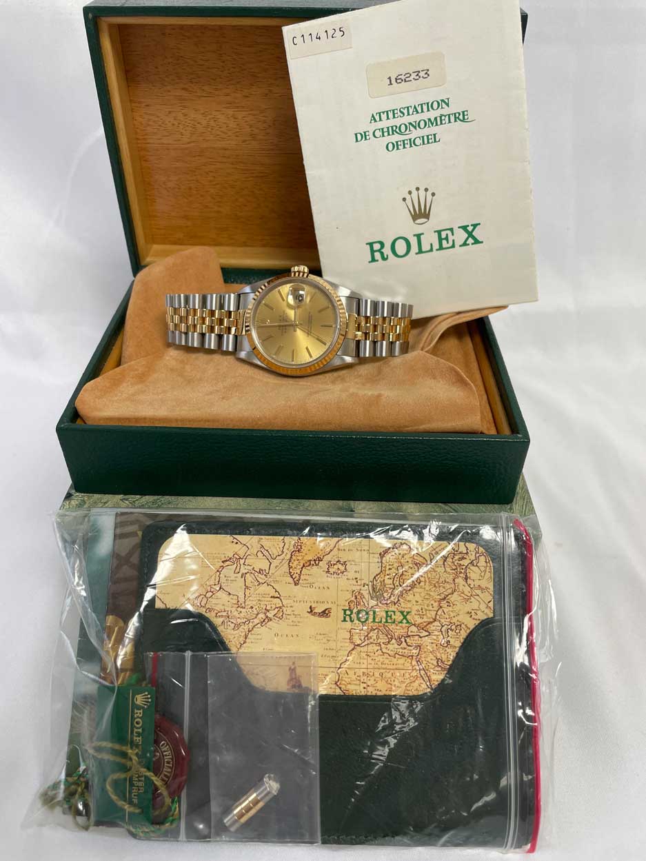 Rolex Datejust 36mm - Steel and Gold Yellow Gold - Fluted Bezel - Jubilee
