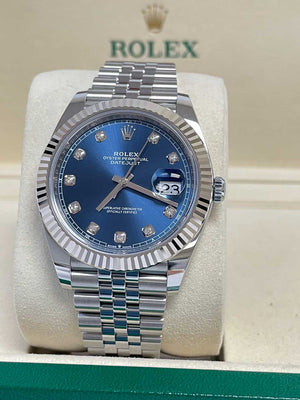 Rolex Datejust 41mm Steel and White Gold - Fluted Bezel - Jubilee