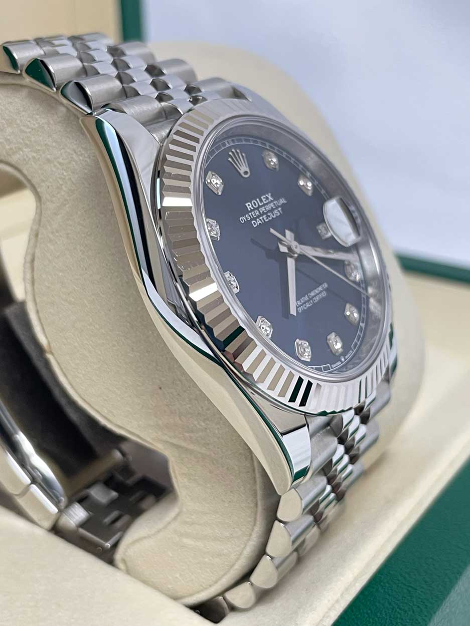 Rolex Datejust 41mm Steel and White Gold - Fluted Bezel - Jubilee