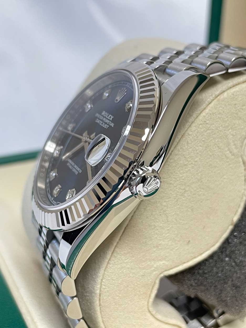 Rolex Datejust 41mm Steel and White Gold - Fluted Bezel - Jubilee