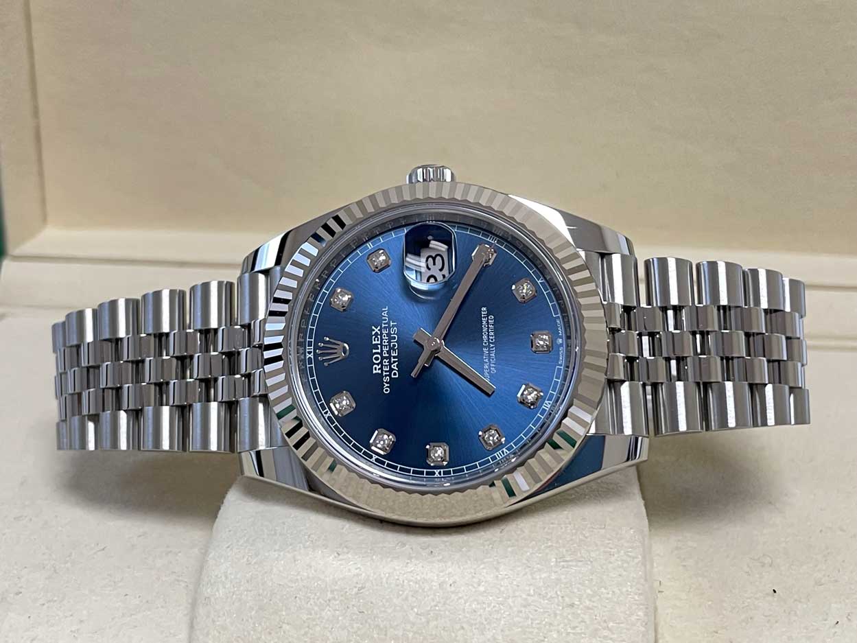 Rolex Datejust 41mm Steel and White Gold - Fluted Bezel - Jubilee