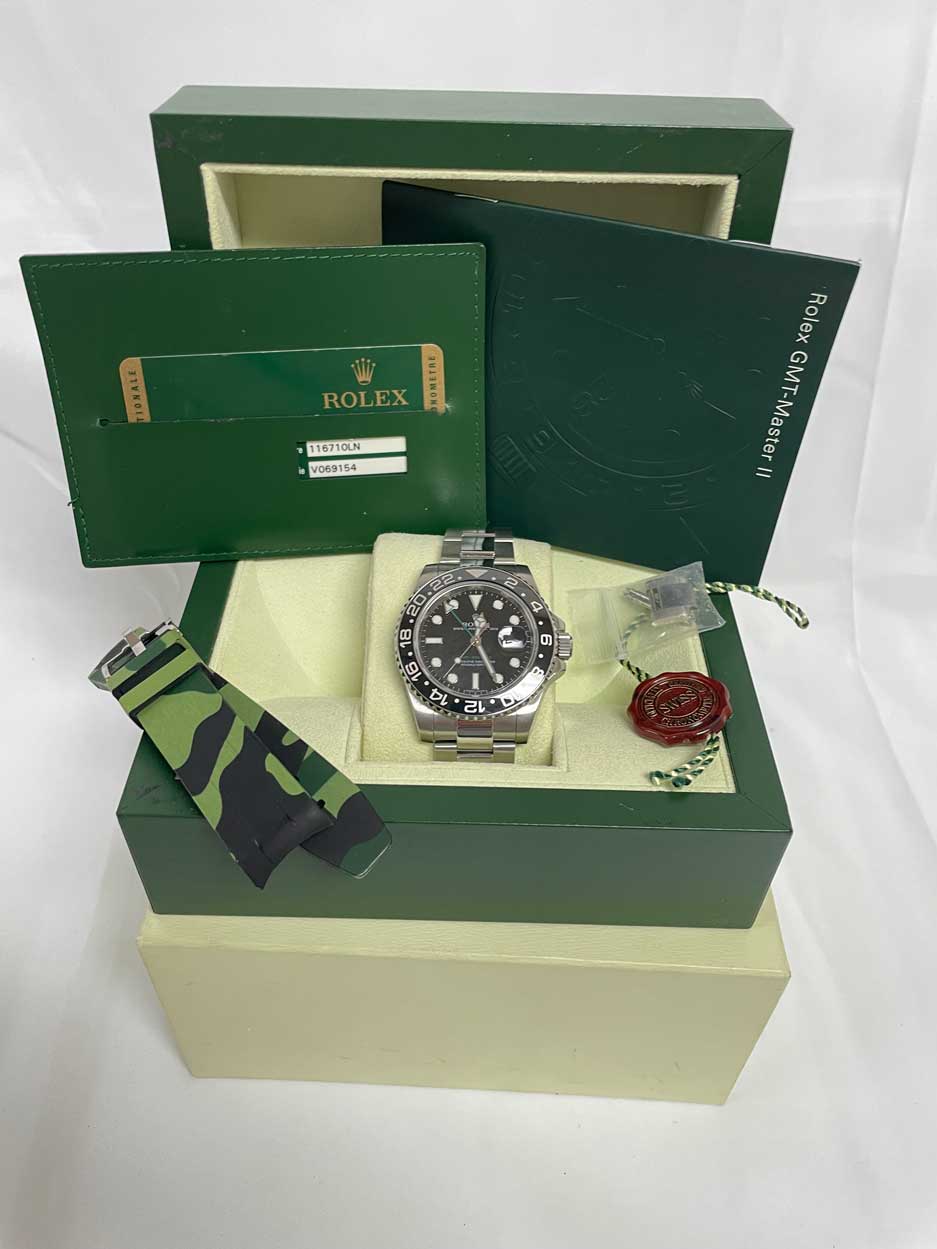Rolex GMT-Master II Steel Green Arrow
