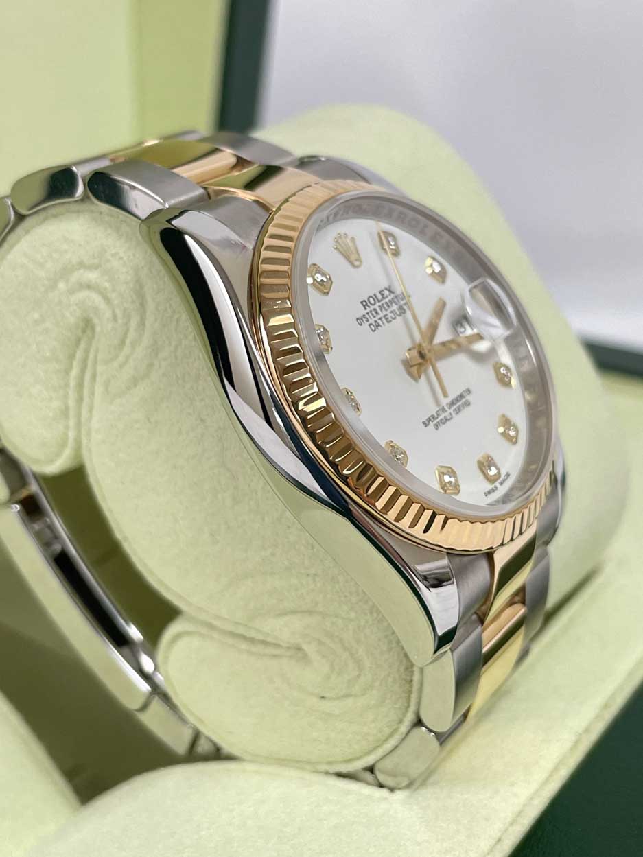 Rolex Datejust 36mm - Steel and Gold Yellow Gold - Fluted Bezel - Oyster