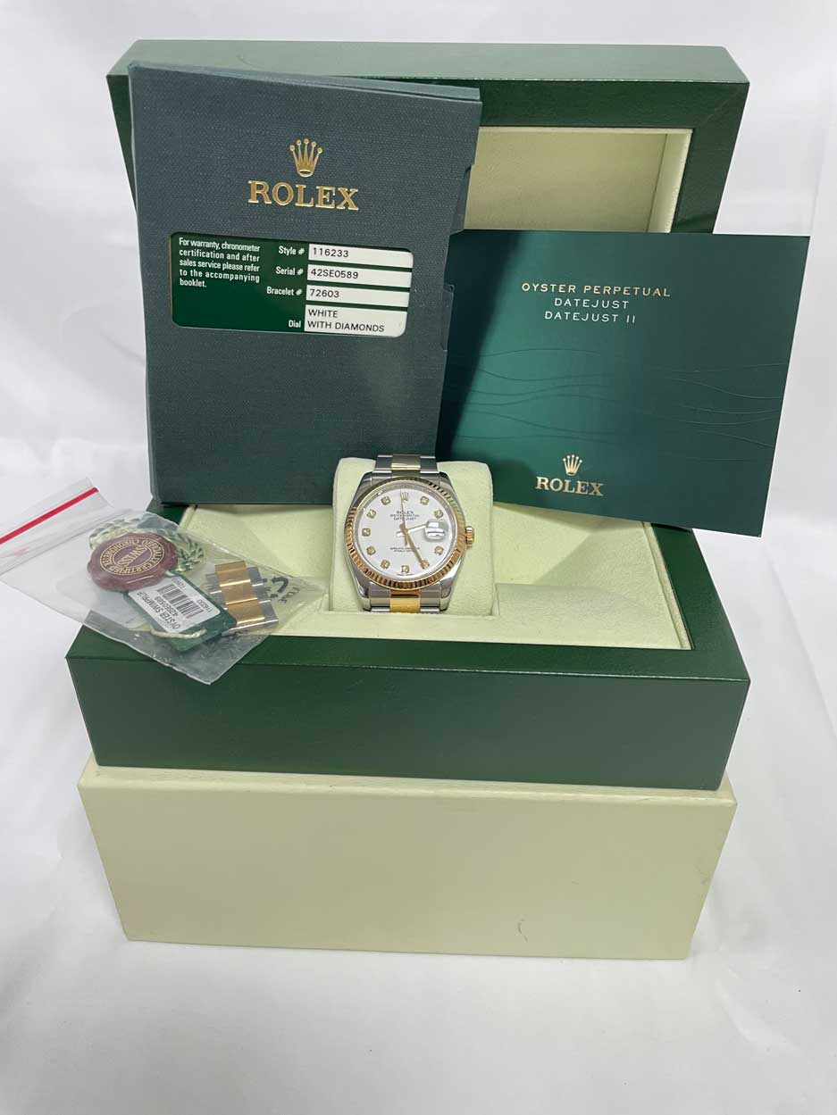 Rolex Datejust 36mm - Steel and Gold Yellow Gold - Fluted Bezel - Oyster