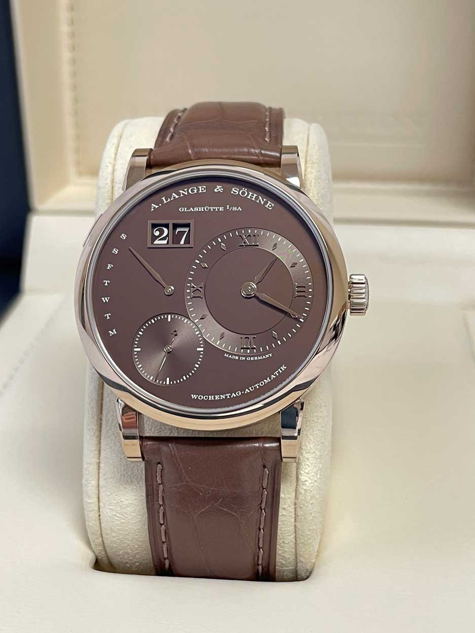 A. Lange & Sohne Lange 1 Daymatic Honeygold Limited Edition 320.050