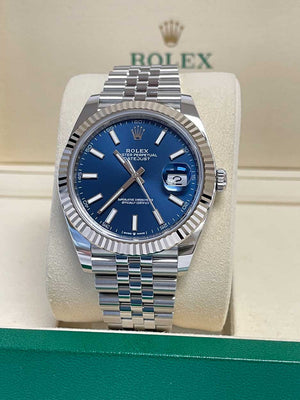 Rolex Datejust 41mm Steel and White Gold - Fluted Bezel - Jubilee