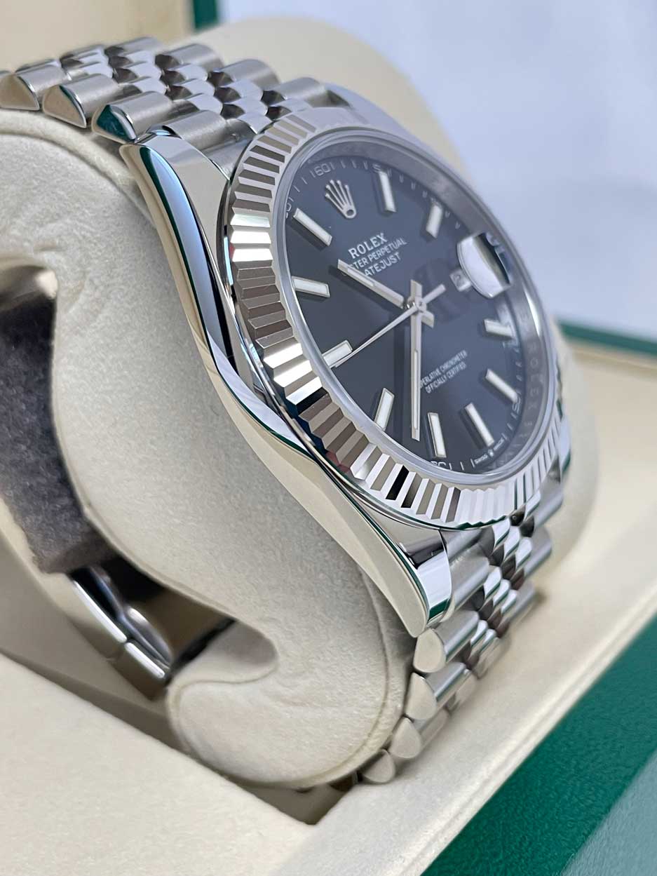 Rolex Datejust 41mm Steel and White Gold - Fluted Bezel - Jubilee
